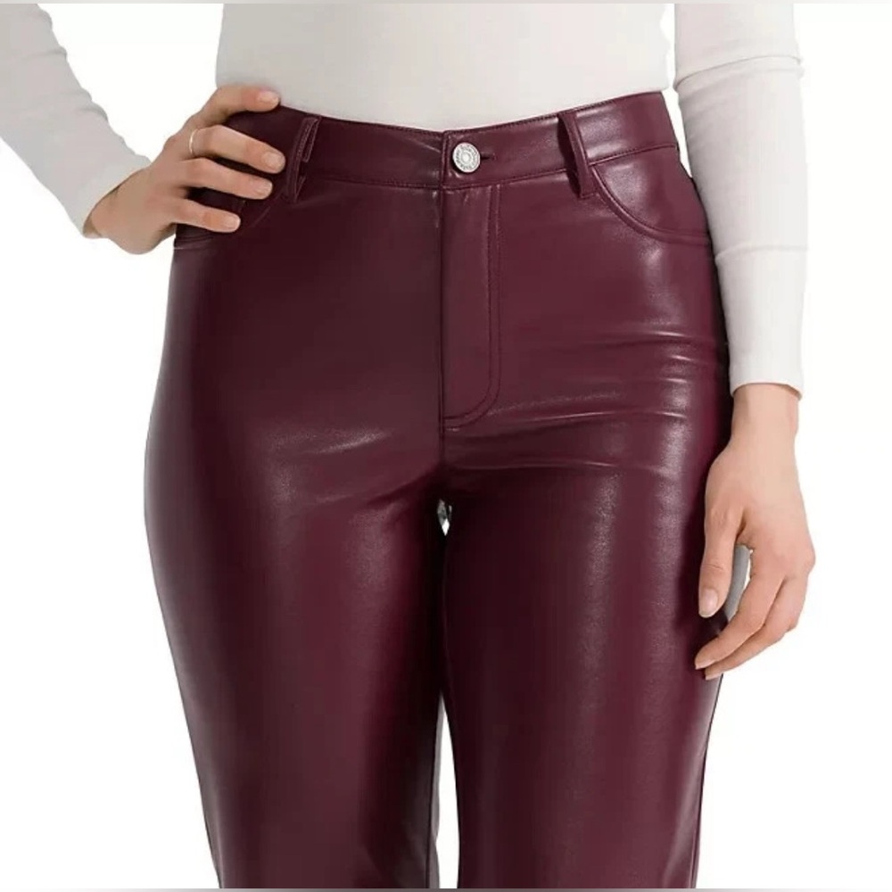 Joie Faux Leather Pants the Limited Edition Straight - Picture 3 of 7